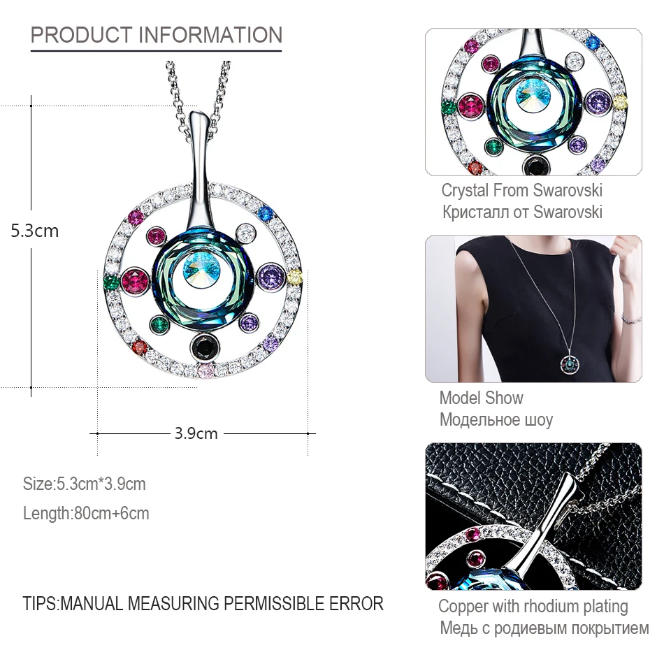 Malanda Фирменная Новинка Мода длинная цепь большой диск Ожерелья для мужчин Для