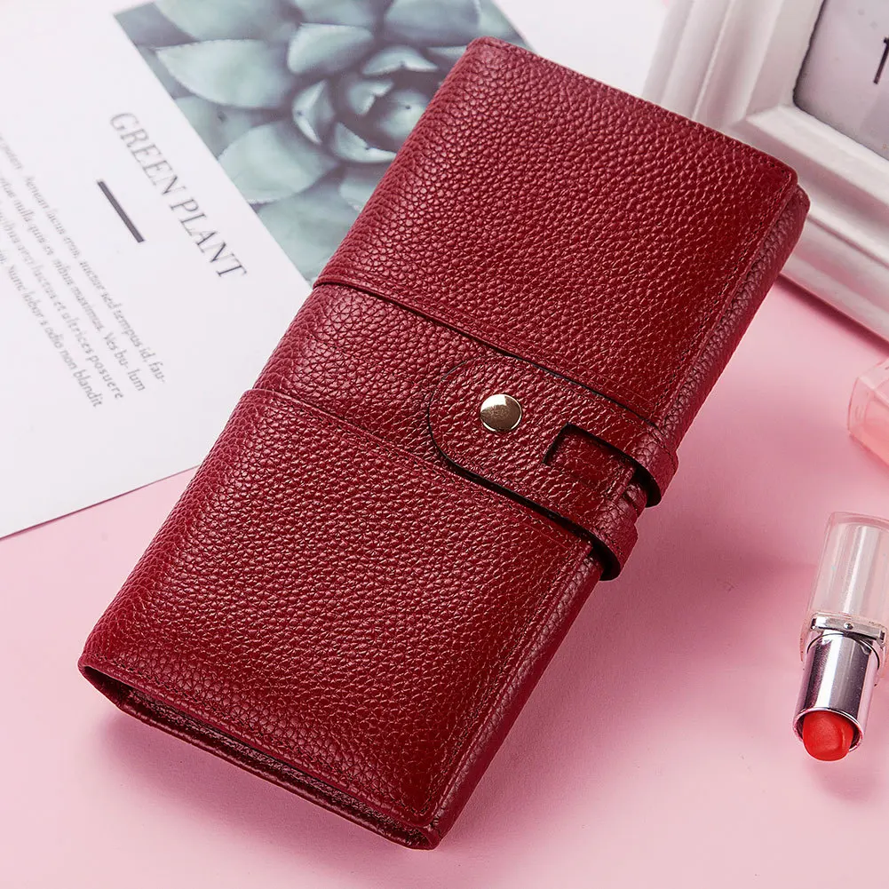 YICHENG хит продаж женский клатч кожаный однотонный кошелек Женский Длинный на