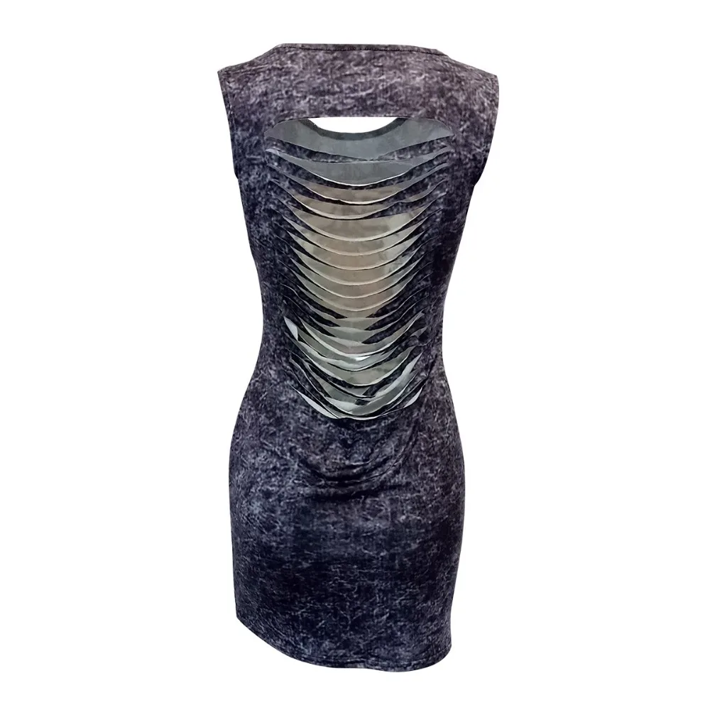 2017 Для женщин пикантные черные сапоги синий животных печати Бандажное платье