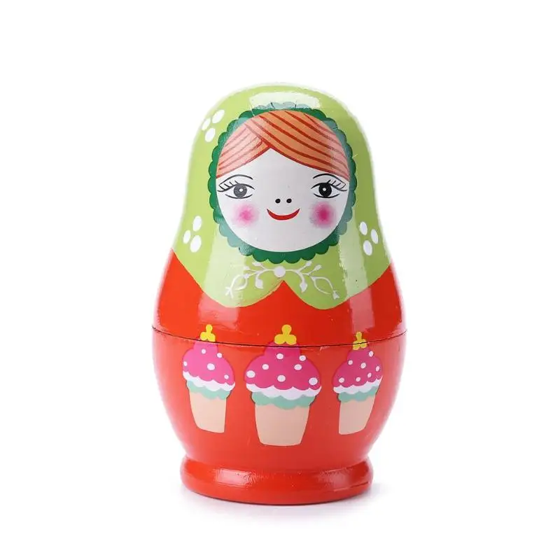 10 шт., деревянные русские Матрешки, куклы, сделай сам, ручная работа, художественное ремесло, Матрешка, детская игрушка на день рождения, домашний декор, детский подарок