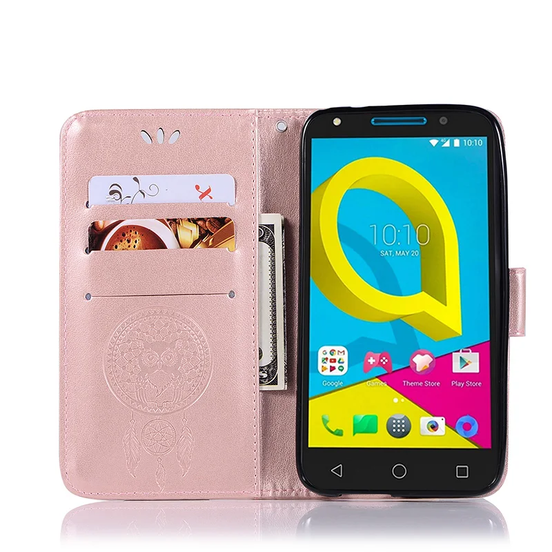 Чехол для Alcatel U5 HD 5047 5047D с откидной крышкой из искусственной кожи чехлы 4G 5044 5044D