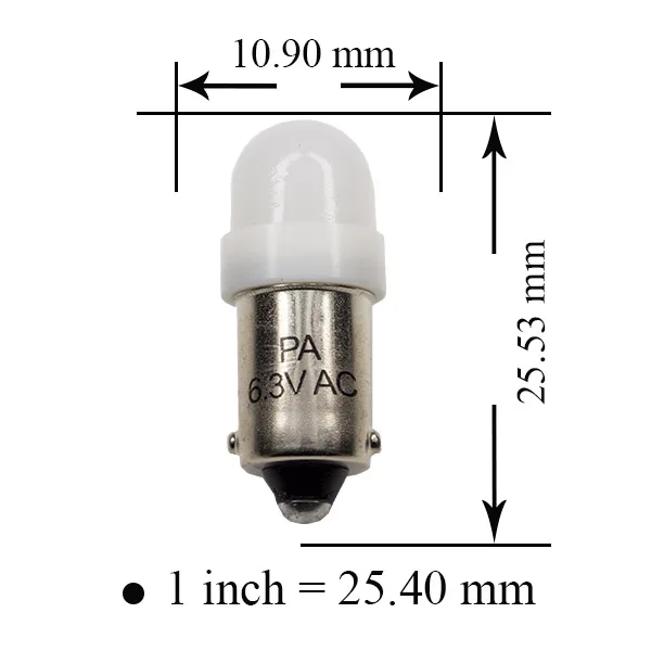 PA светодиодный 50 шт. x#1893#44#47#1847 BA9S 2SMD 2835 Светодиодный пинбол приборной панели лампочки 8 расцветок 6,3 В матовый