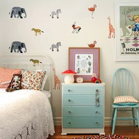small animals wall sticker for kids rooms diy baby nursery bedroom home decoration wall decals children room stickers wall art
