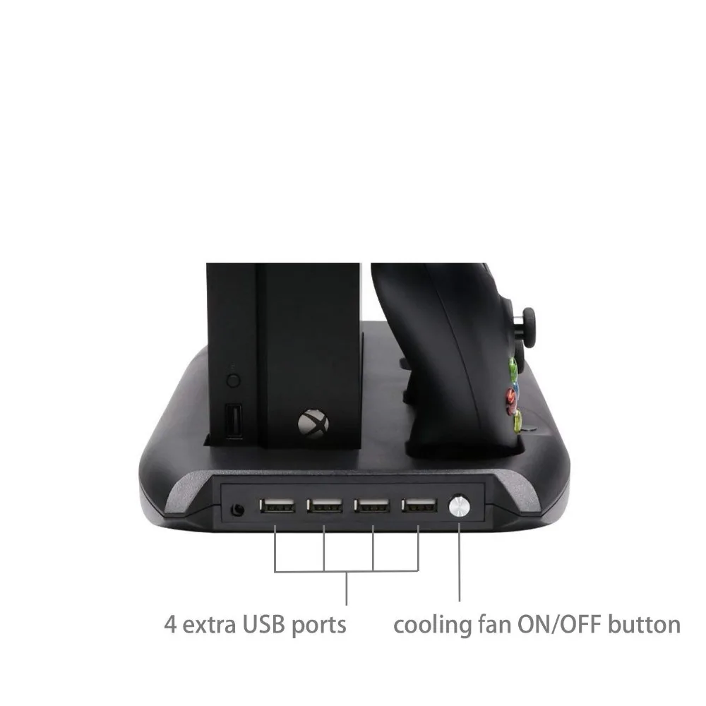 Вертикальная подставка Док станция/крепление для игровой консоли Xbox One X с