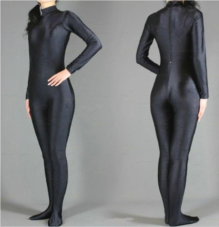 

(SWH001) Black Spandex Zentai Full Body Skin Tight Jumpsuit Zentai Suit Bodysuit Costume for Women/Men Unitard Fetish Dancewear