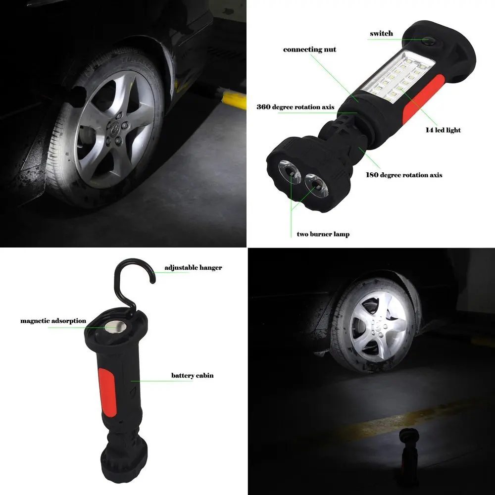 Портативный светодиодный светильник для кемпинга с поворотом на 360 градусов |