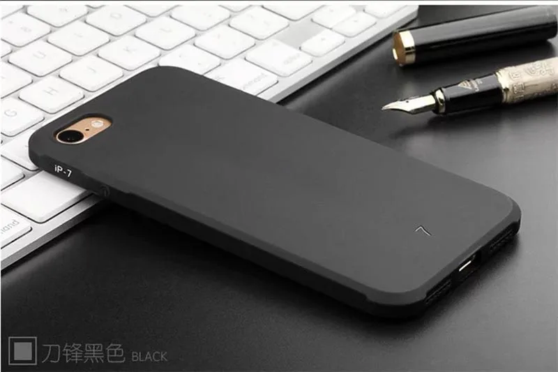 Black Uftemr полный защитный чехол для телефона для iPhone 6, 6s, 7, 8 Plus, 3D Мягкий силиконовый чехол с драконом для iPhone 7, чехол 5, 5S, SE, 6s - Цвет: Black