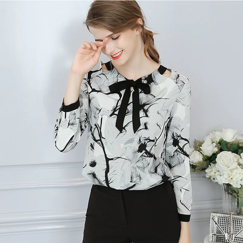 Новинка весна-лето 2019 облегающая женская дикая рубашка с длинным рукавом