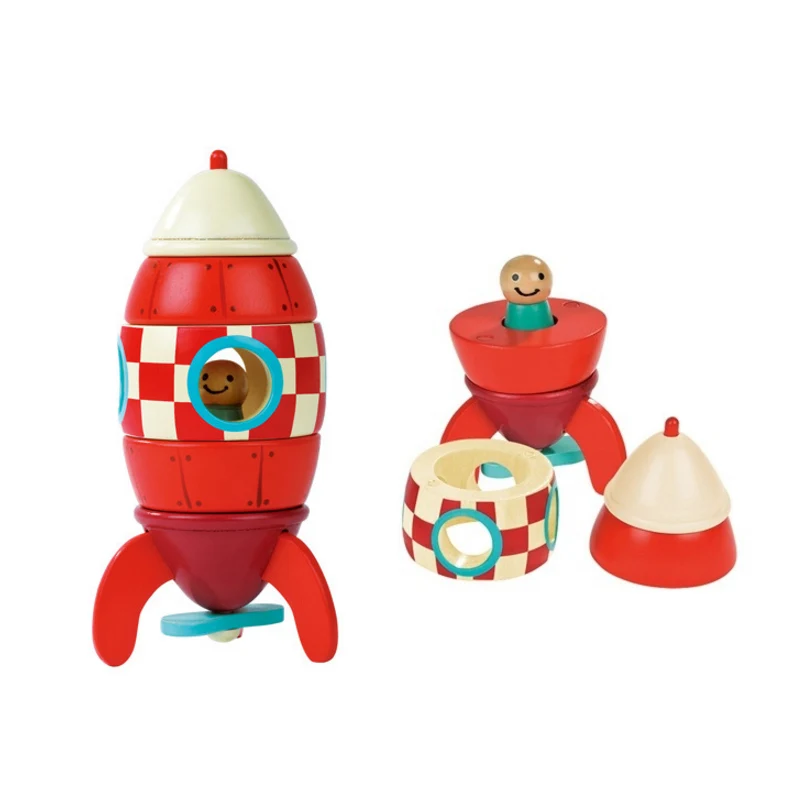 Детская деревянная Игрушечные лошадки самолета Новинка DIY строительный