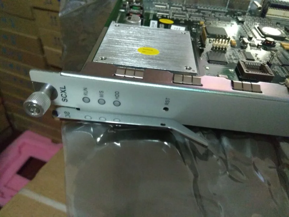 

Original ZTE SCXL board for C300 GPON or EPON OLT 2 ethernet ports and one SD port.