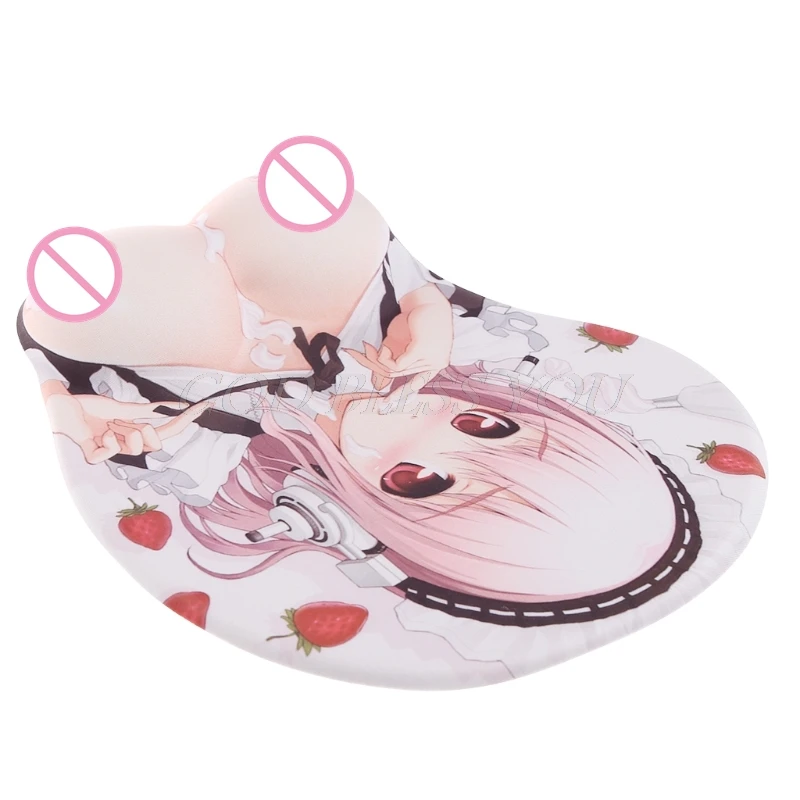 

Creative Cartoon Anime 3D Sexy Chest Silicone Mouse Pad Wrist Rest Support Dropshipping