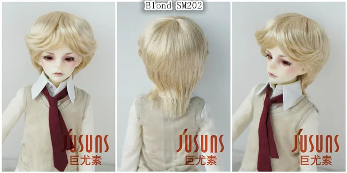 JD192 1/4 модный синтетический мохеровый парик BJD кукла парик природа мальчишеская 7-8 дюймов MSD кукла аксессуары