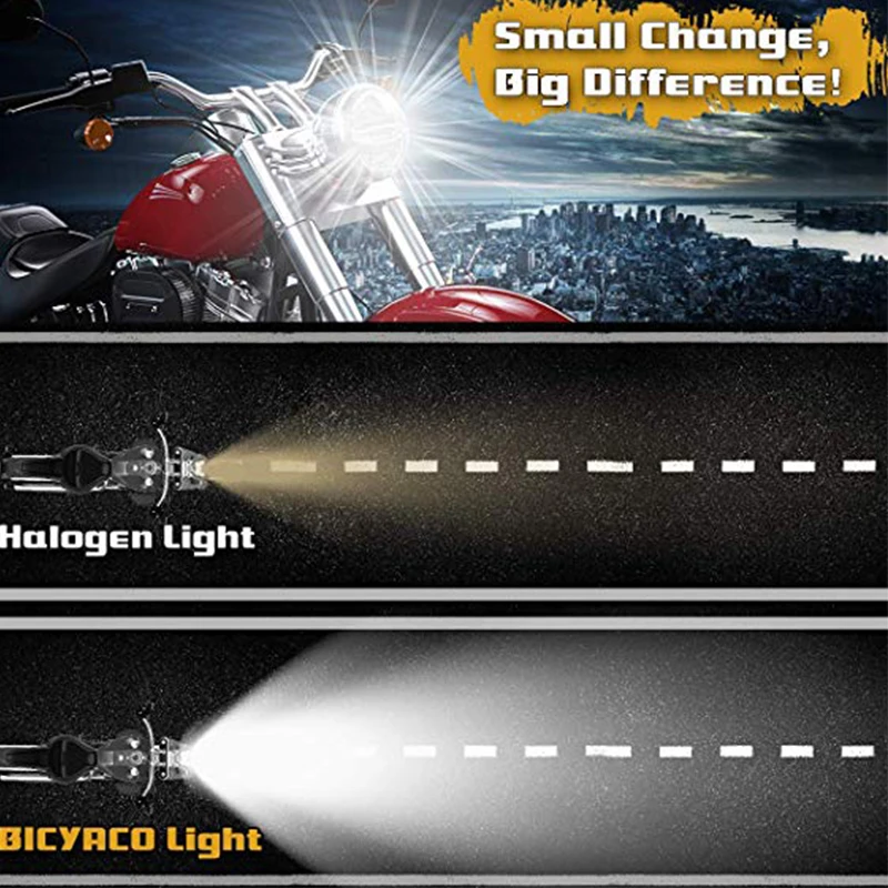 New 7&quot Inch White Blue Halo Headlights Hi/Lo Beam ForTouring Ultra Classic Electra Street Glide Road King Motorcycle Headlamp |