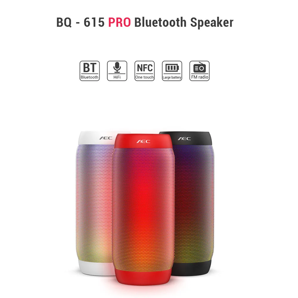 AEC BQ 615 PRO Портативный водостойкий беспроводной bluetooth динамик Super Bass Blutooth
