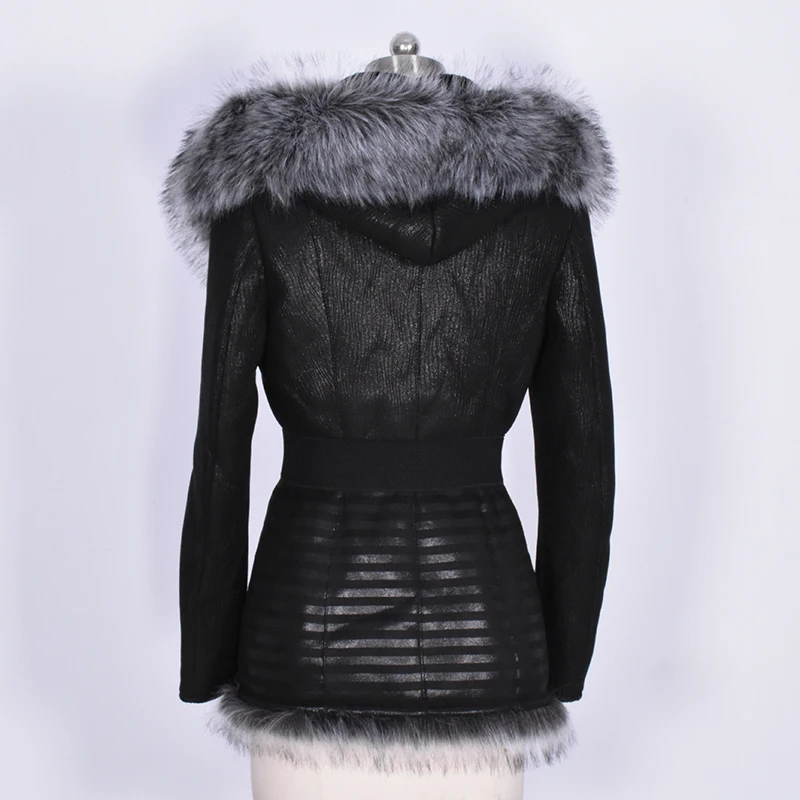 Завод прямые поставки Искусственный мех пальто женщин Мех животных BTS зимняя