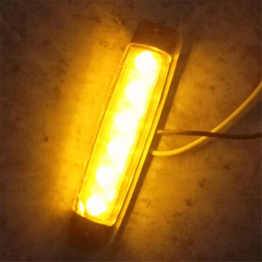 1 шт. 12В 24В 6 SMD СВЕТОДИОДНЫЙ автомобиль для автобуса грузовика прицепа боковой