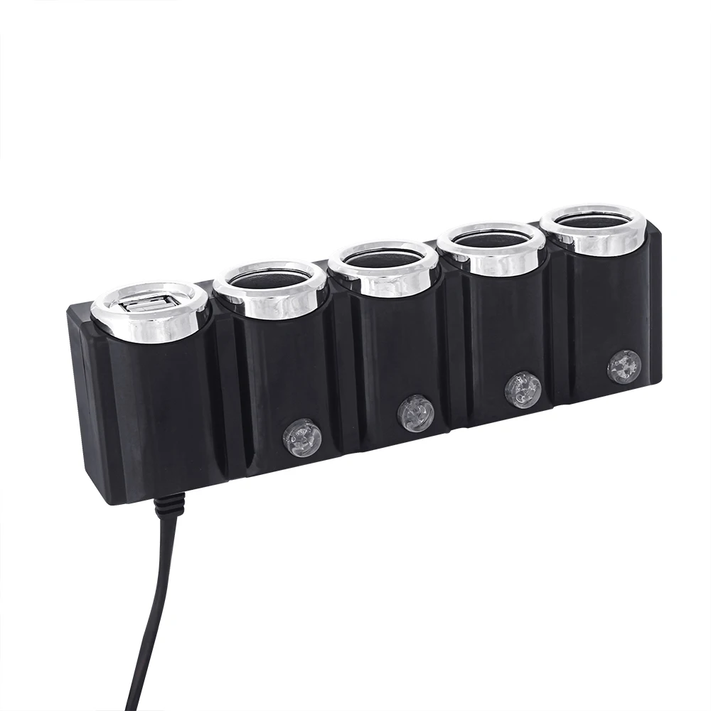 12V 4 сторонняя Автоматическая розетка для автомобильного прикуривателя