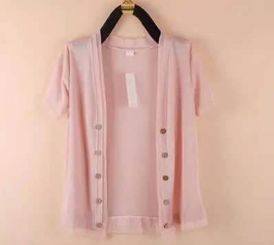 Pink short Вязаный кардиган для женщин, весна, новая мода, большой размер 5XL, свободная дикая шаль, пальто, летняя Солнцезащитная рубашка, воздухопроницаемая рубашка - Цвет: Pink short