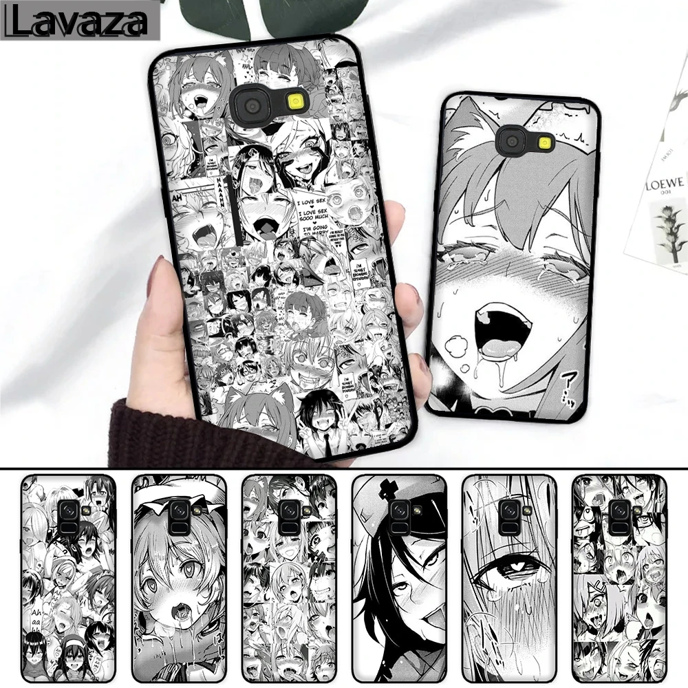 Lavaza аниме девочка мультфильм Япония лица Силиконовый чехол для samsung A3 A5 A6 плюс A7 A8 A9 A10 A30 A40 A50 A70 J6