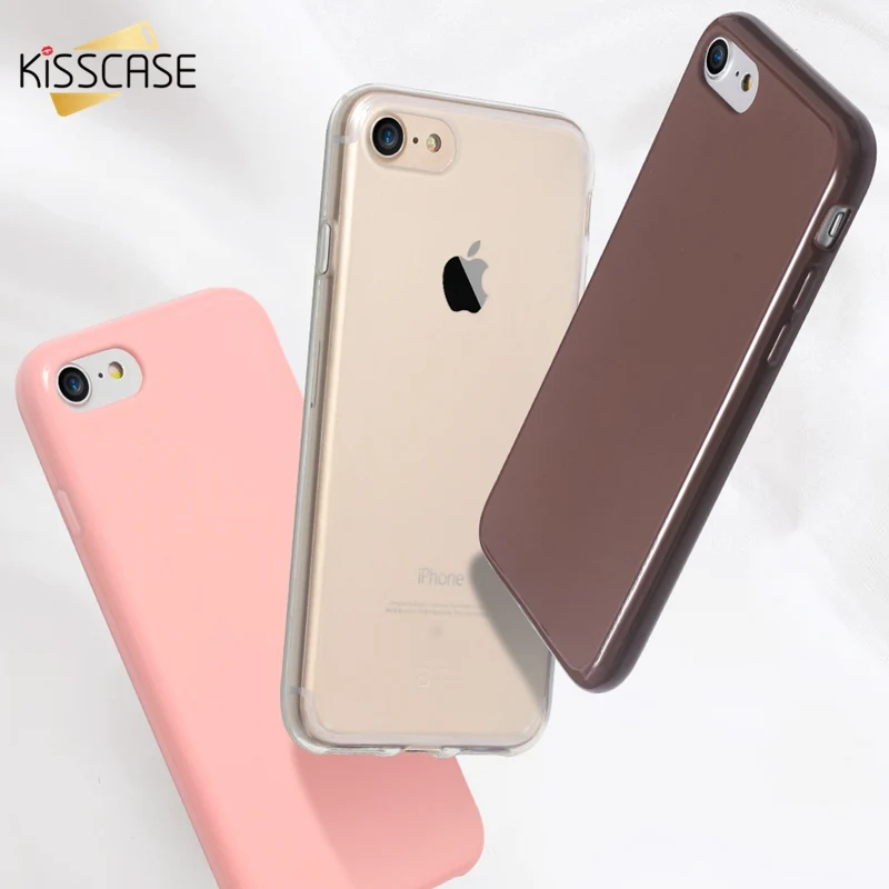 KISSCASE Clear Phone Case For iPhone 7 XS MAX XR 6S X Transparent Soft TPU Silicone 6 8 Plus 5 5S SE Fundas |