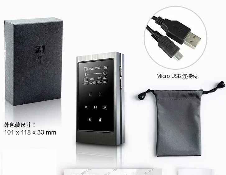 Aigo Z1 enthusiast lossless HIFI music player 8G with 1.3 inch 24bit touch screen support APE FLAC portable for sport | Электроника