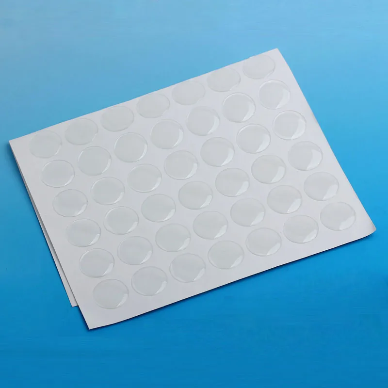 117 шт. прозрачные круглые эпоксидные куполообразные наклейки из смолы кабошон 16