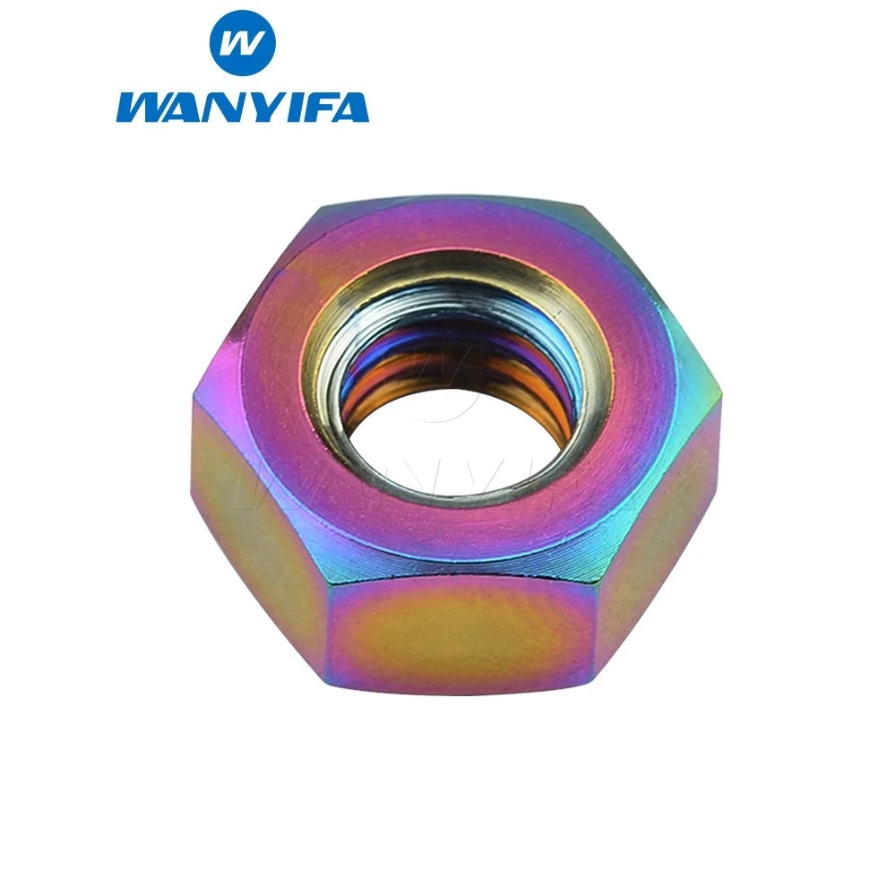 Титановый Шестигранная гайка &quotWanyifa&quot Ti M5 M6 M8 M10 для велосипеда мотоцикла