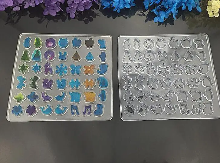 

1set of 42 ear rings Fashion Scrapbooking Silicone Mould DIY Resin Decorative Craft Jewelry Making Mold epoxy resin molds gifts