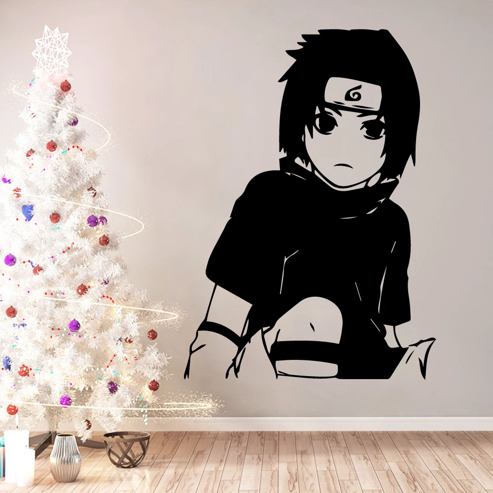 Cool Sasuke Uchiha домашний декор современное акриловое украшение Настенная Наклейка