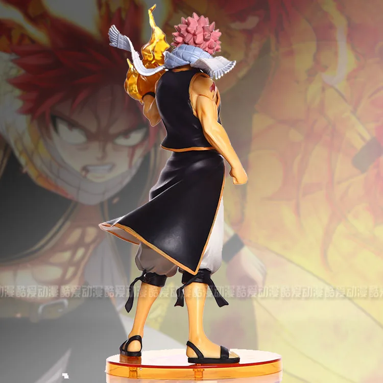 Горячая Распродажа Fairy Tail Нацу Dragneel костюме Fire Fist 23 см Рисунок Фигурка Игрушки