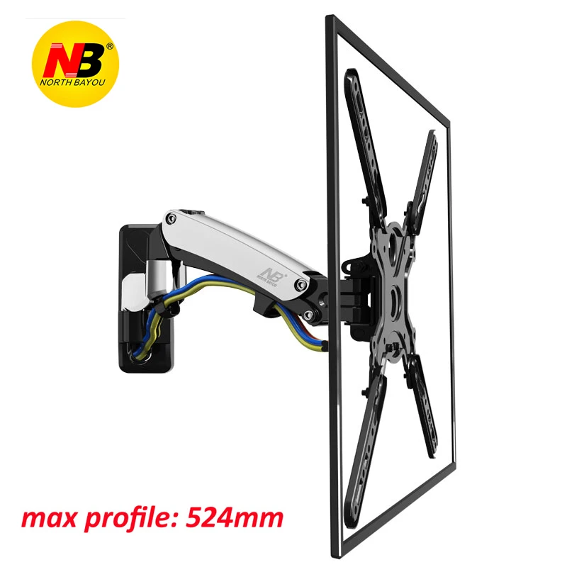 NB F500 газовая пружина 50 60 дюймов LED ТВ настенный держатель монитора эргономичное