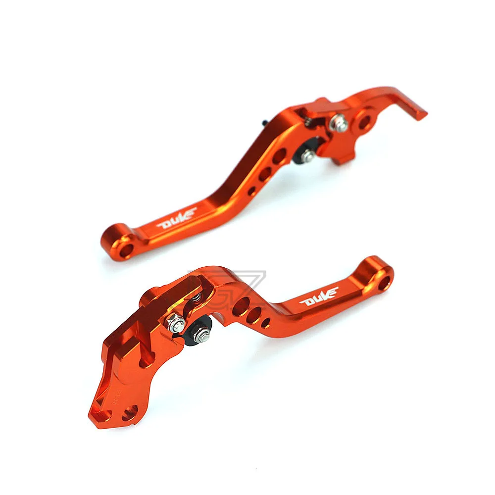 Для KTM Duke 250 390 RC250 2013- RC200 оранжевый ЧПУ алюминиевый мотоцикл короткие регулируемые тормоза рычаги сцепления