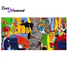 Алмазная живопись с абстрактными животными, 3F599