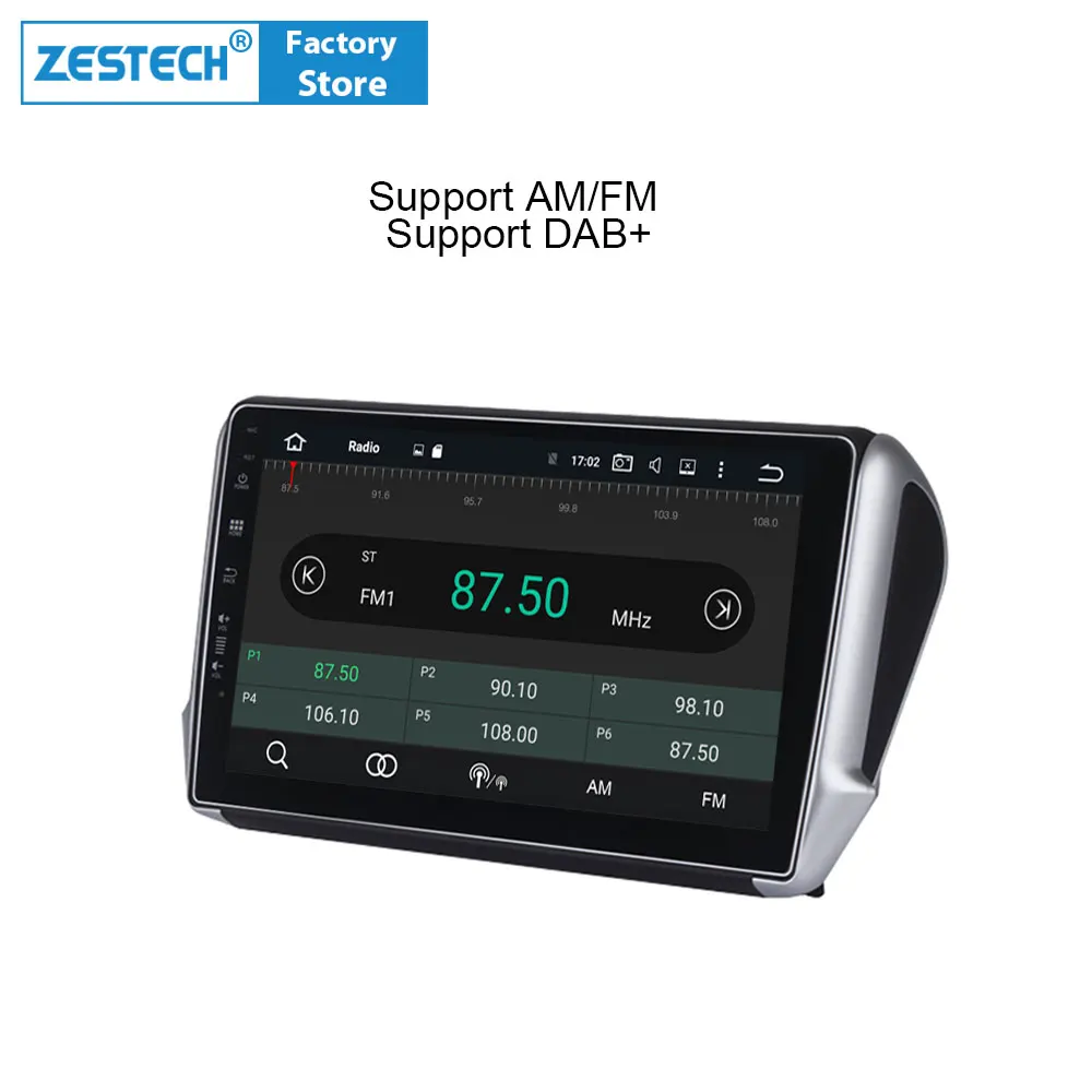 ZESTECH 64 Гб 2.5D экран Android 9 0 авто радио для Peugeot 208/2008 2012 2016 2017 автомобильное стерео