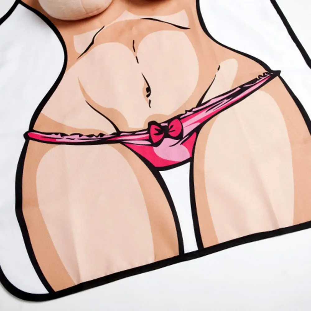 Забавные фартуки новинка фартук для приготовления пищи с 3D рисунком груди