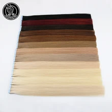 Сказочные волосы remy на ленте, человеческие волосы для наращивания, 18 дюймов, натуральные волосы с неповрежденной кутикулой, на Клейкой Ленте, искусственная кожа, пряди для наращивания, невидимые, 40 г