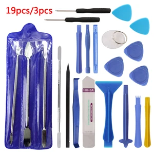 Горячие инструменты для разборки 3 шт.19 шт., набор инструментов для ремонта, инструмент для открывания, металлический стержень, ручной инструмент для экрана смартфона, для iPhone, планшета, ПК