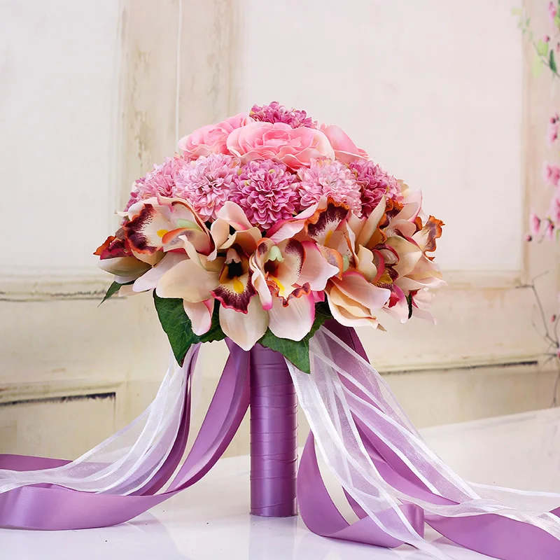 Style 6 MULTIFLORA Kyunovia 3 шт Набор Шелковый Свадебный букет фотография искусственный букет невесты Гортензия Ирис Розы Свадебные цветы с ягодами FE58 - Цвет: Style 6 MULTIFLORA