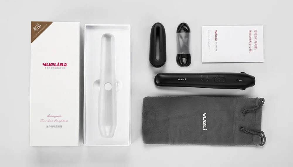 Беспроводной мини-выпрямитель для волос Xiaomi YueLi Lady Girl, расческа, беспроводная, 2500 мА/ч, зарядка через usb, портативный, мощный, подарок для путешествий, офиса