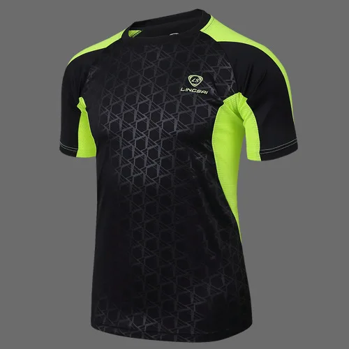 Мужская быстросохнущая дышащая футболка с коротким рукавом 4 вида цветов Одежда