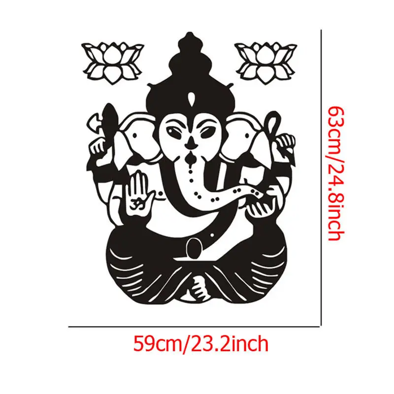 Господь Ганеша Индийский Слон Настенный декор Стикеры украшения дома Настенная