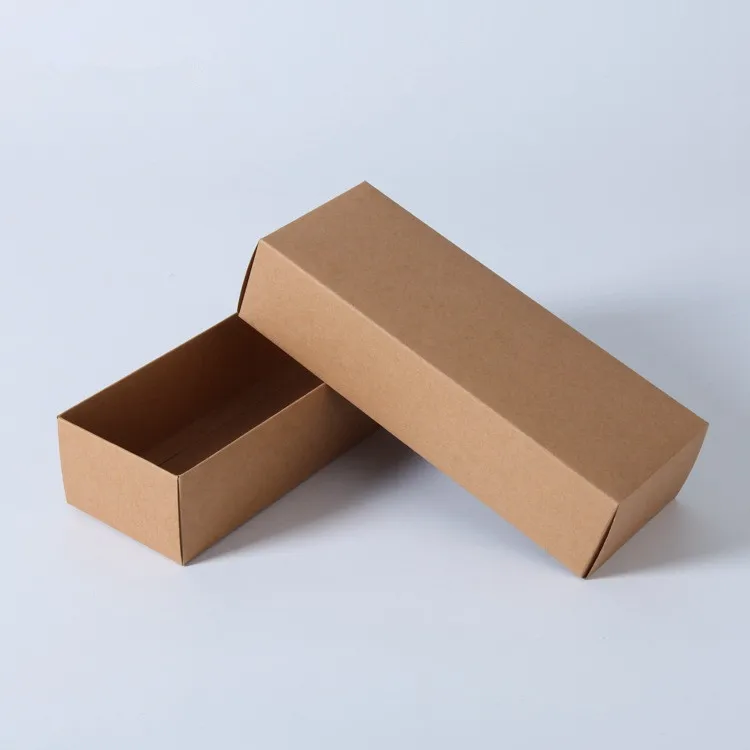 10 размеров 3 цвета коричневая коробка из крафт бумаги бумажная Подарочная для