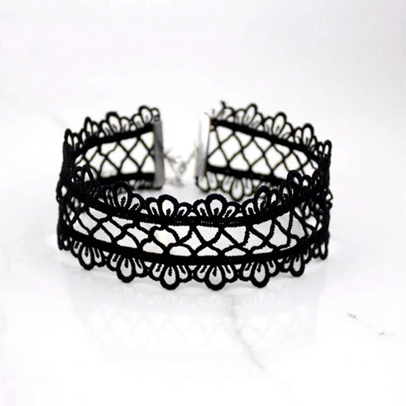 Summer Newest Fashion Jewelry Accessories Sexy Hollow Out Lace Black Choker Necklace For Couple Lovers | Украшения и аксессуары