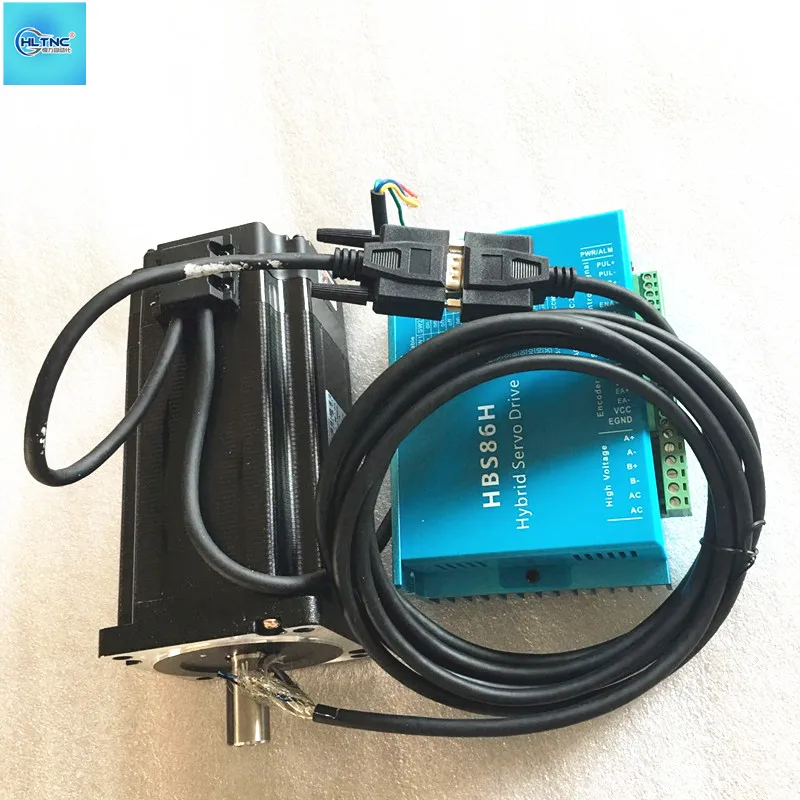 

Hot! servo motor 86HB250-118B+HBS860H Closed-loop step motor 8.5N.m Nema 86 Hybrid closed loop 2-phase stepper motor driver