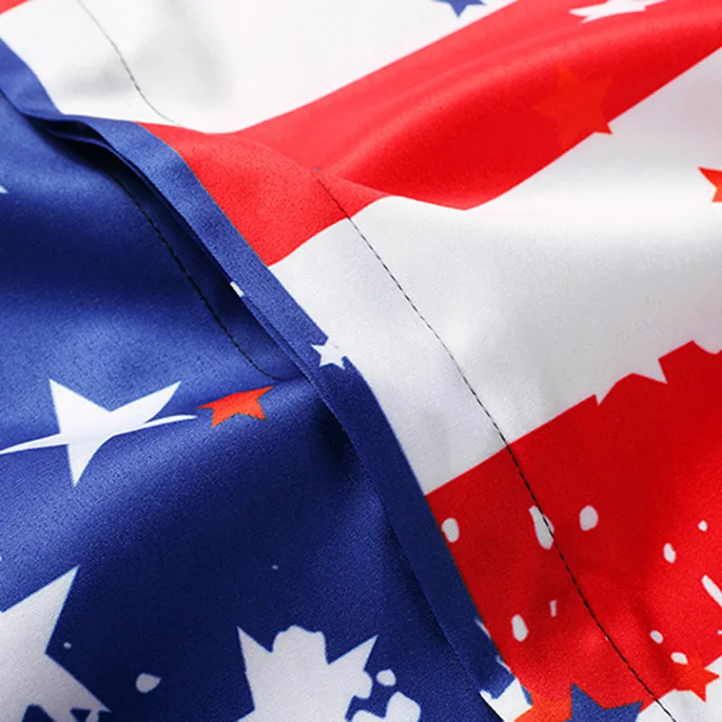 US Flag Carnival Men 3d Print Dress Shirt Long Sleeve Tuxedo Chemise Homme Casual Slim Fit Graffiti EUR Size Dropship |