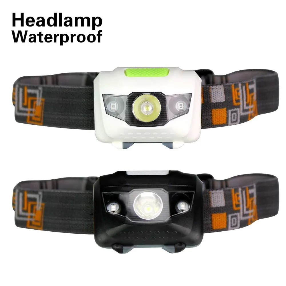 Водонепроницаемая IP65 светодиодная фара 4 режима 2 красный 2835 SMD + 1 белый XPE
