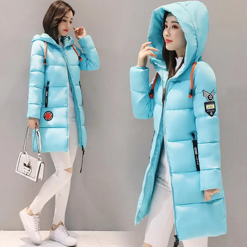 Женская куртка с капюшоном высокое качество хлопковые парки пальто зимняя
