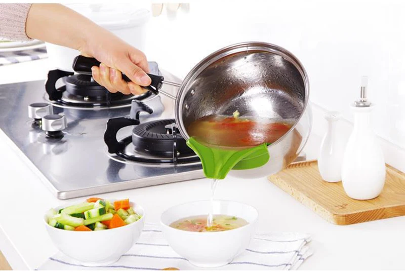 TUUTH креативные силиконовые воронки гаджеты горшки и кухонные сковороды посуда для разливов дефлектор кухонные инструменты для приготовления пищи
