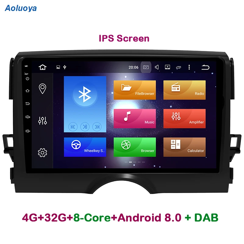 Aoluoya IPS RAM 4 Гб + 32G Восьмиядерный Android 8 0 автомобильный DVD GPS навигационный плеер для