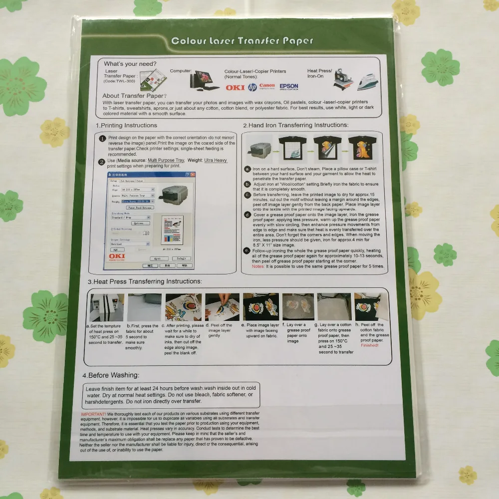 Легкая в печати красивая футболка которая нам нравится (100 шт./лот) Размер A4 темная